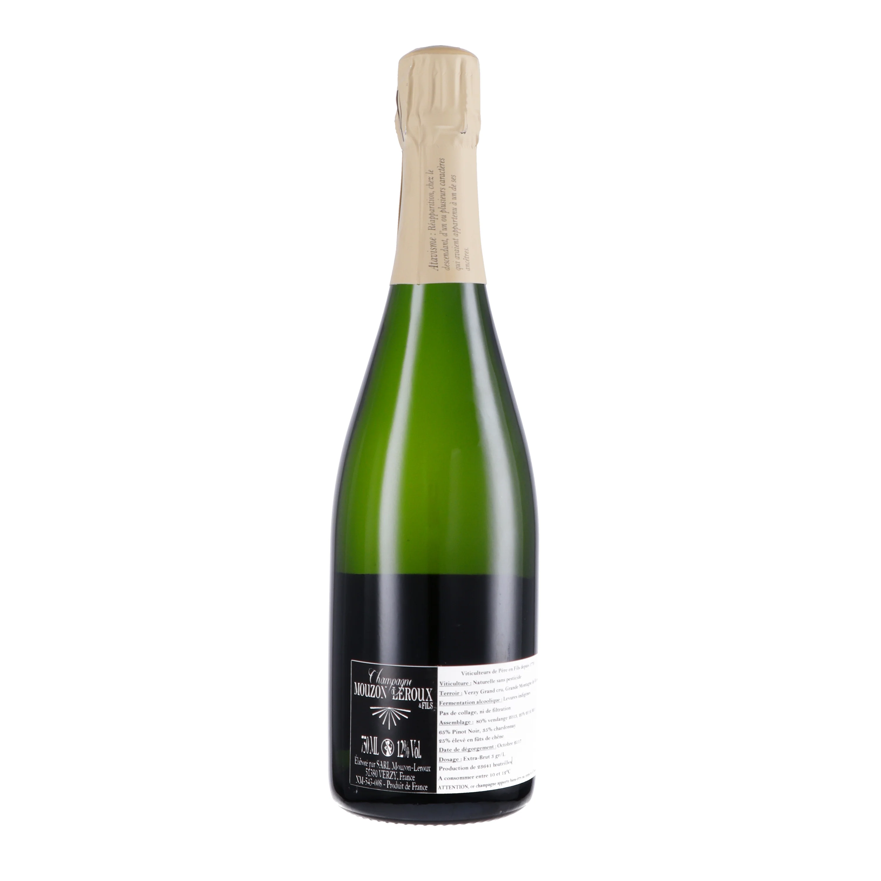 Champagne Extra Brut Grand Cru "l’Atavique" - Mouzon Leroux - Image 2