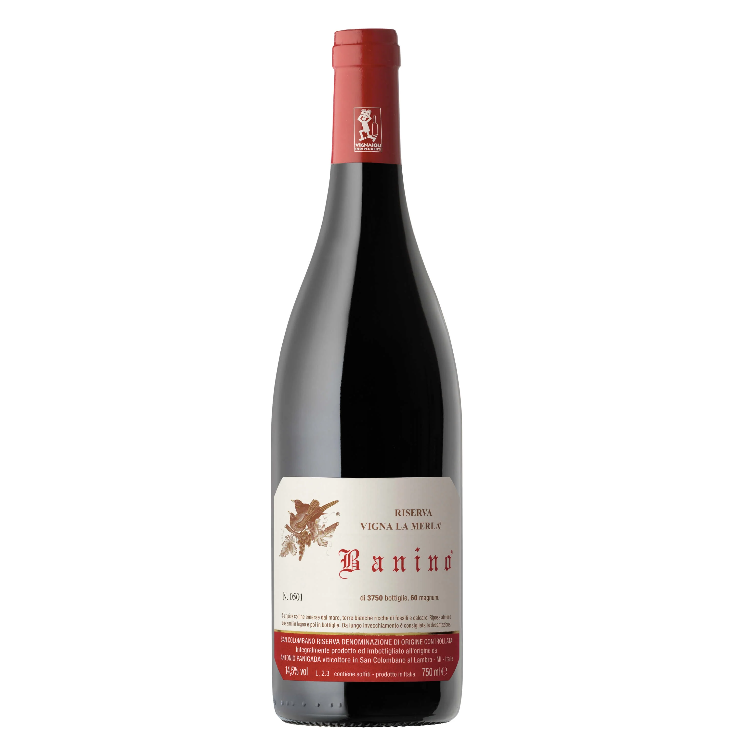 San Colombano Rosso DOC "Vigna La Merla" 2019 - Banino