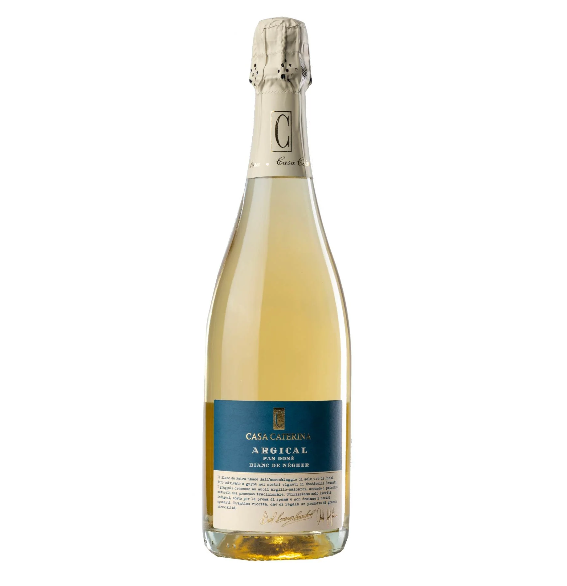 Spumante Metodo Classico Dosaggio Zero "Argical" 2010 - Casa Caterina