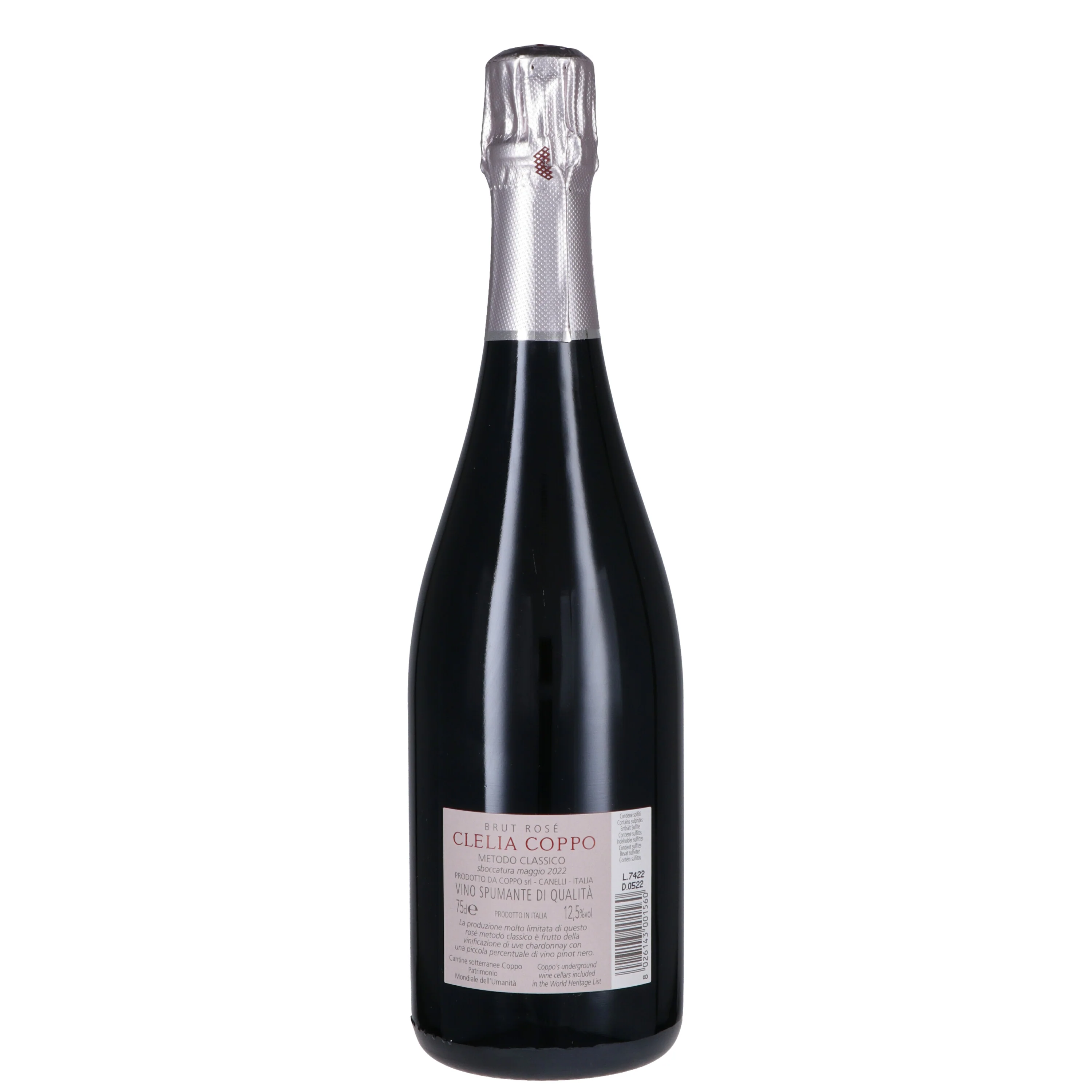 Vino Spumante di Qualità Metodo Ancestrale Brut Rosé "Clelia Coppo" 2022 - Coppo - Image 2